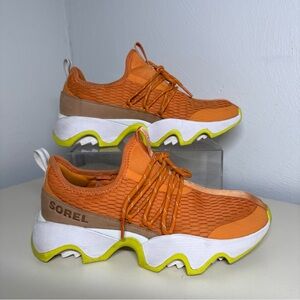 Women’s Sorel Kinetic Impact 2 II Shoes Orange Yellow NL4953-816 Size 7,5 FAST